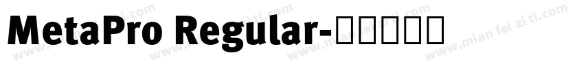 MetaPro Regular字体转换